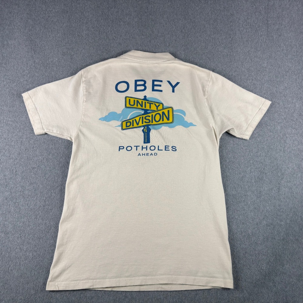 OBEY T Shirt‎ Small Unity Division Skate Streetwear Y2K